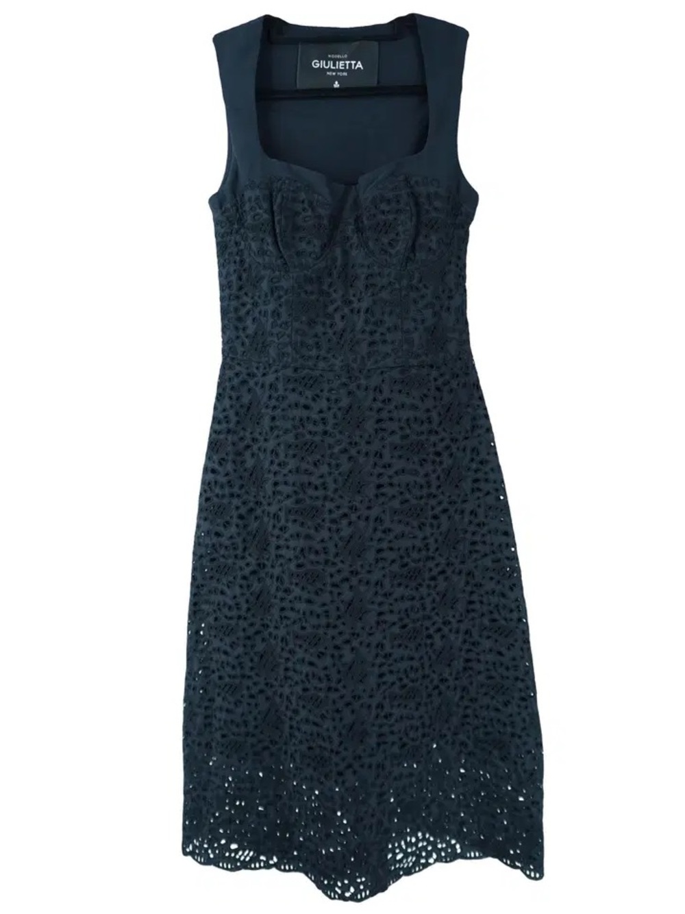Sleeveless Black Lace Sheath Dress